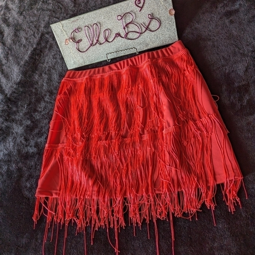 Fringe Skirt L - Picture 3 of 8